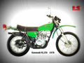 Kawasaki KL 250 1979 4 motorbike A4 Photo Print
