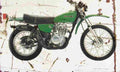 Kawasaki KL250 1978 Aged Vintage A4 Photo Print