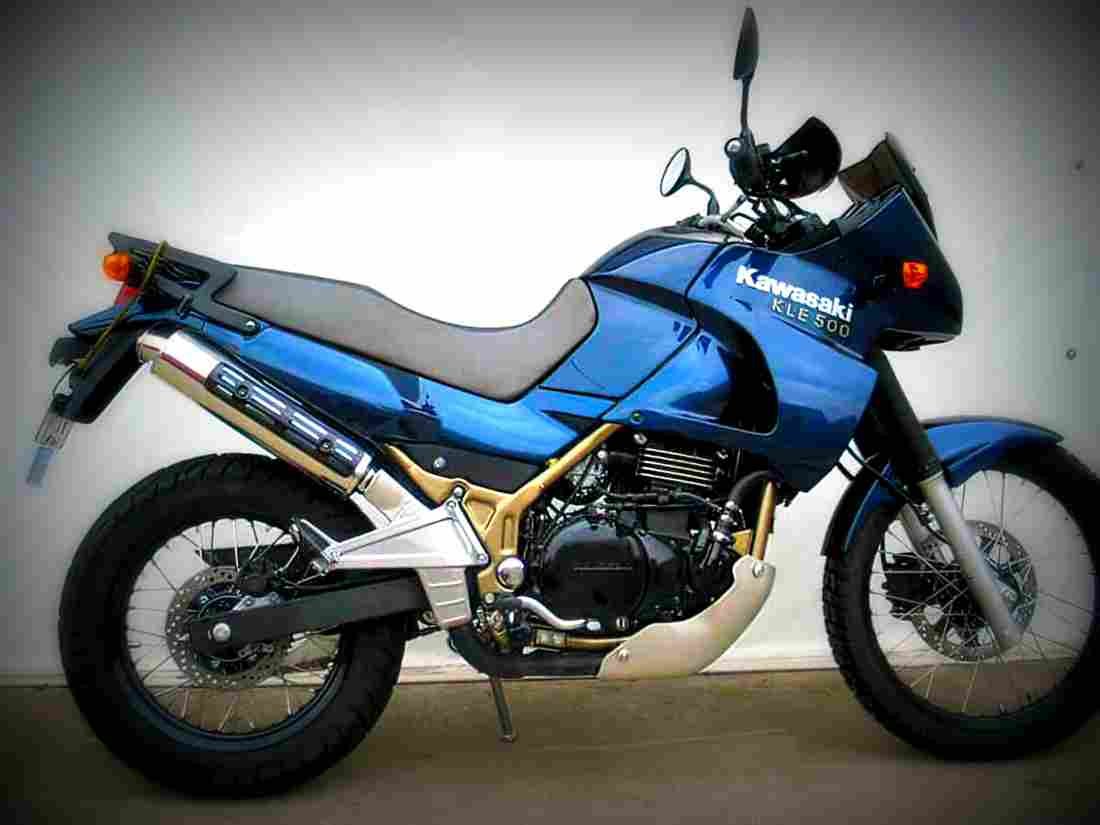 Kawasaki KLE 500 2001 6 motorbike A4 Photo Print