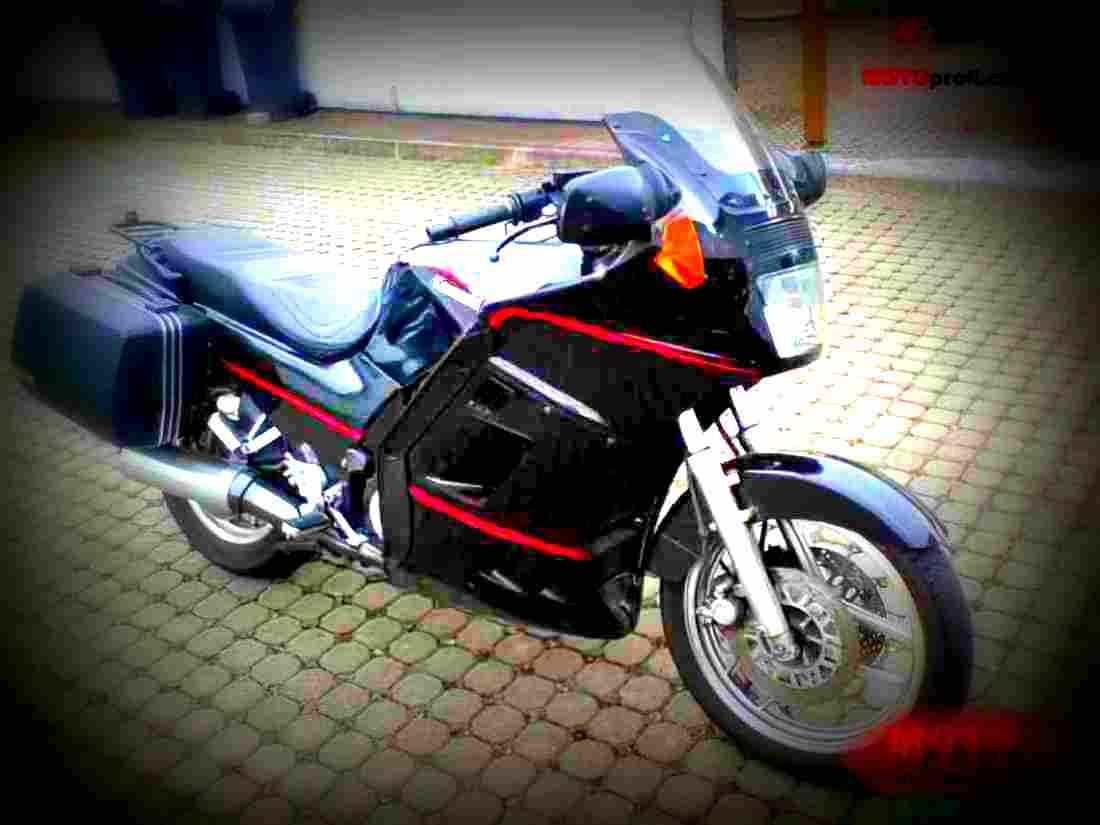 Kawasaki KLE 500 (reduced effect) 1992 1 motorbike A4 Photo Print