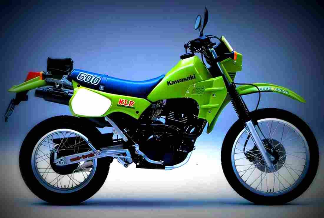 Kawasaki KLR 250 1984 2 motorbike A4 Photo Print