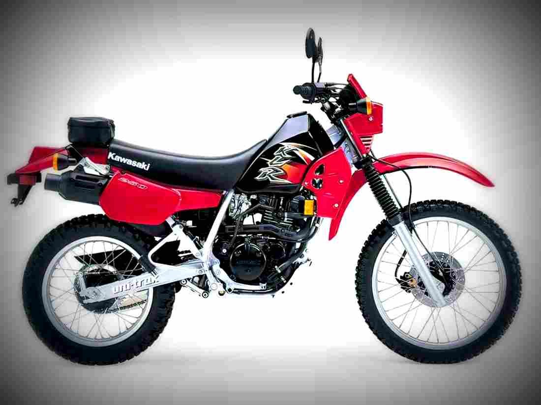 Kawasaki KLR 250 1984 6 motorbike A4 Photo Print