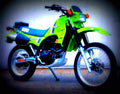 Kawasaki KLR 250 1985 3 motorbike A4 Photo Print