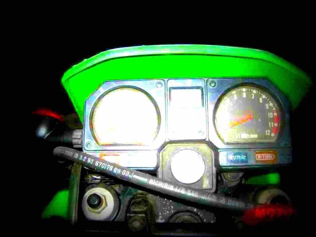 Kawasaki KLR 250 1989 3 motorbike A4 Photo Print
