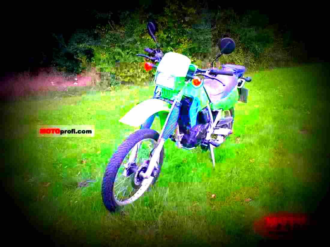 Kawasaki KLR 250 1989 4 motorbike A4 Photo Print