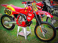Kawasaki KLR 250 (reduced effect) 1986 4 motorbike A4 Photo Print