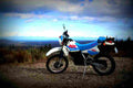 Kawasaki KLR 250 (reduced effect) 1986 5 motorbike A4 Photo Print