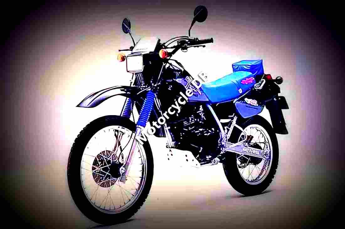 Kawasaki KLR 250 (reduced effect) 1987 1 motorbike A4 Photo Print