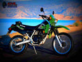 Kawasaki KLR 250 (reduced effect) 1989 6 motorbike A4 Photo Print