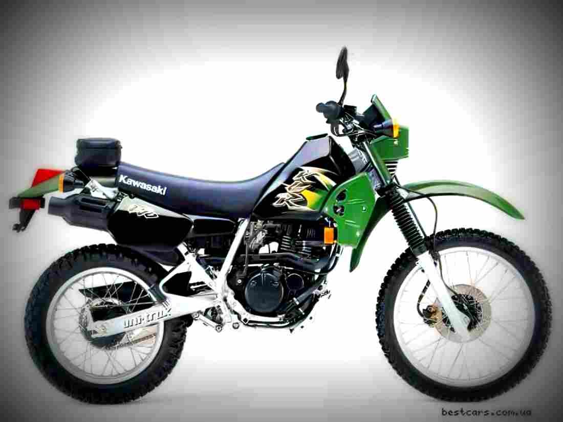 Kawasaki KLR 250 (reduced effect) 1991 1 motorbike A4 Photo Print
