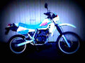 Kawasaki KLR 250 (reduced effect) 1991 3 motorbike A4 Photo Print