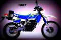 Kawasaki KLR 250 (reduced effect) 1991 4 motorbike A4 Photo Print