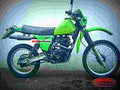 Kawasaki KLR 250 (reduced effect) 1991 6 motorbike A4 Photo Print