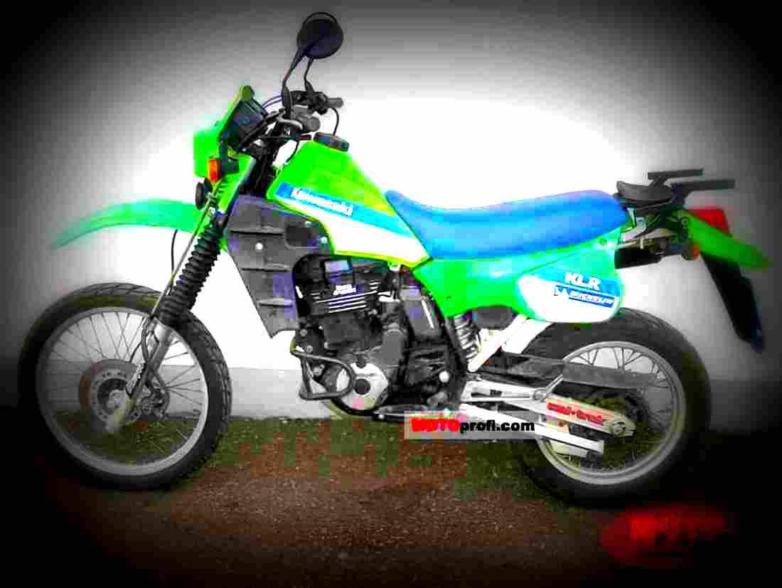 Kawasaki KLR 250 (reduced effect) 1992 4 motorbike A4 Photo Print