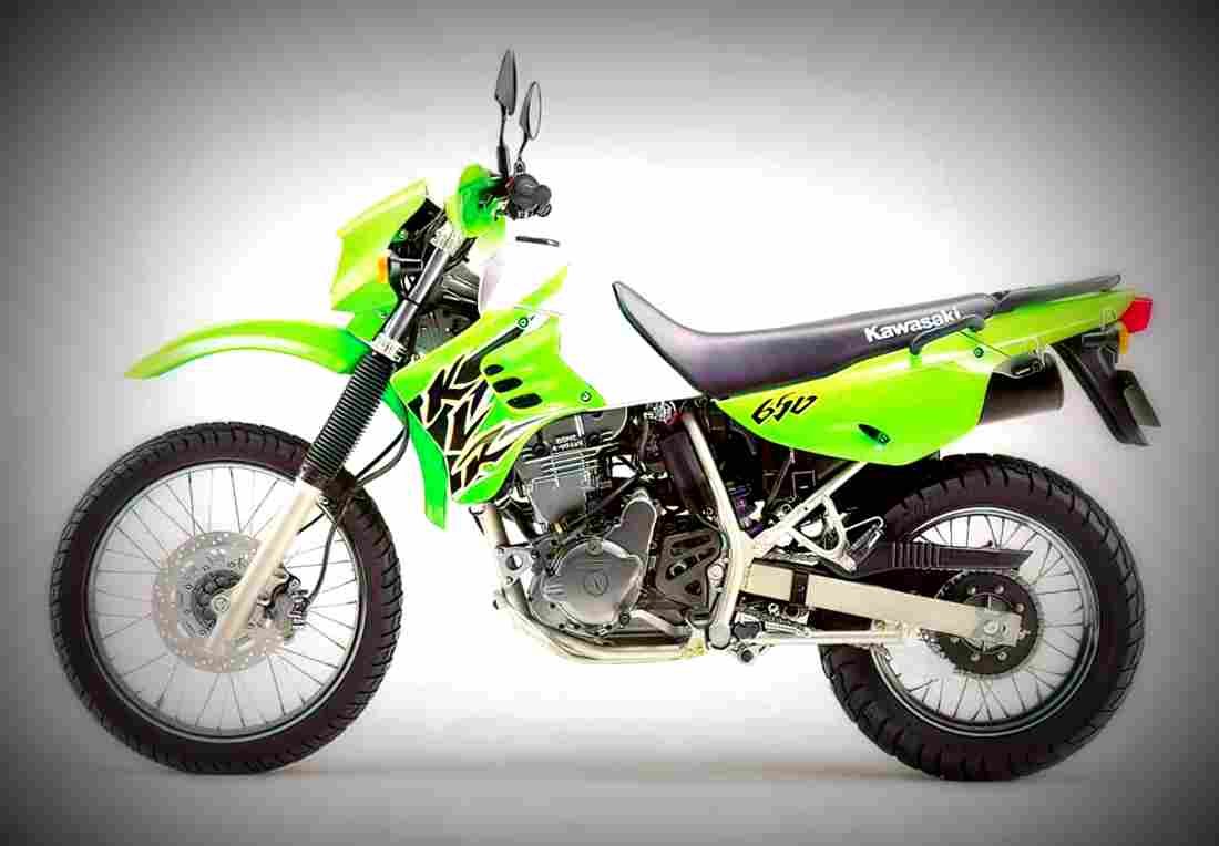 Kawasaki KLR 650 1995 4 motorbike A4 Photo Print