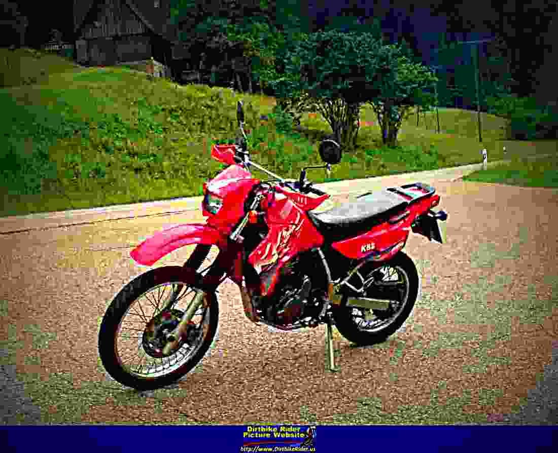Kawasaki KLR 650 1995 6 motorbike A4 Photo Print