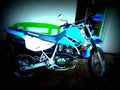 Kawasaki KLR 650 1996 3 motorbike A4 Photo Print