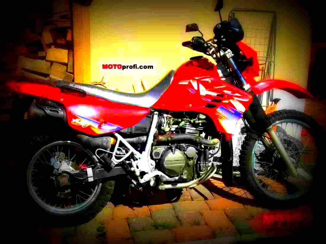 Kawasaki KLR 650 1996 4 motorbike A4 Photo Print