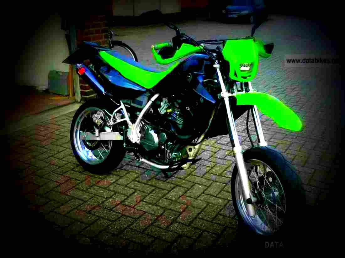 Kawasaki KLR 650 1996 6 motorbike A4 Photo Print