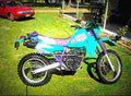 Kawasaki KLR 650 1997 4 motorbike A4 Photo Print