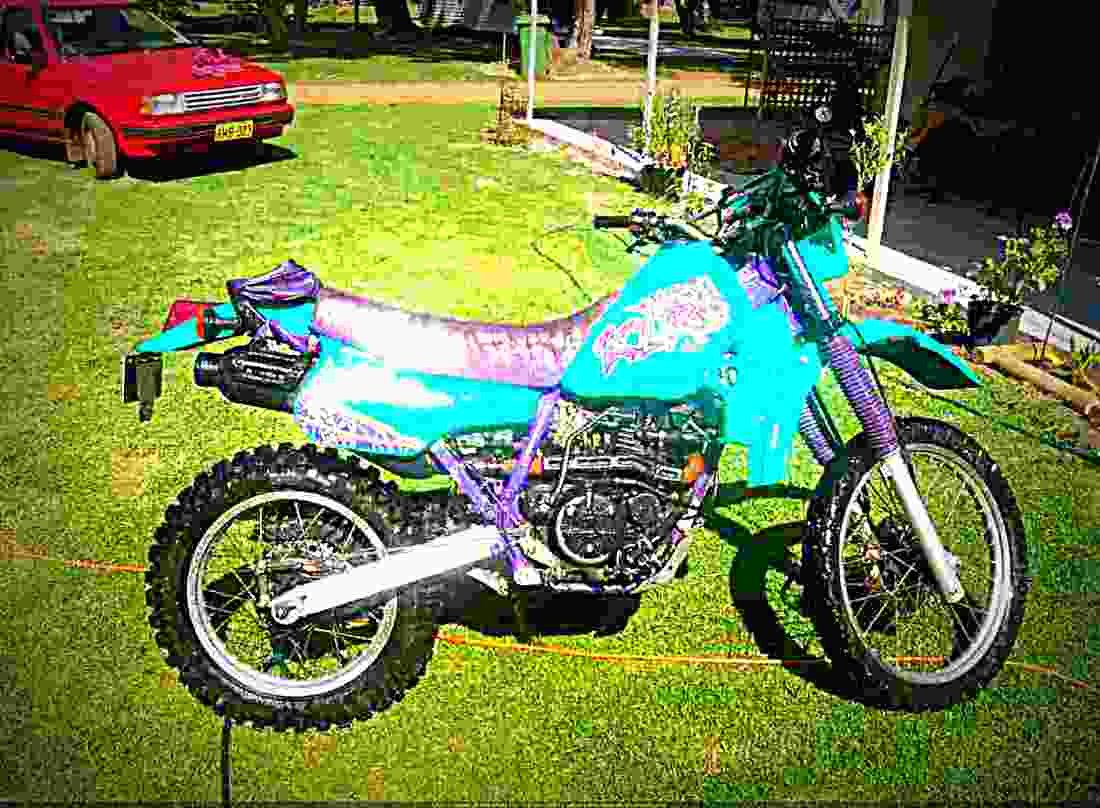 Kawasaki KLR 650 1997 4 motorbike A4 Photo Print