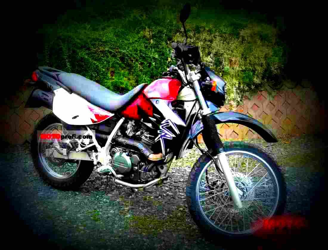 Kawasaki KLR 650 1998 2 motorbike A4 Photo Print