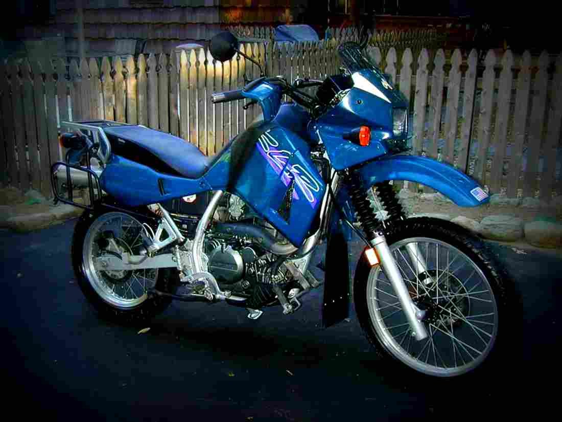 Kawasaki KLR 650 1998 4 motorbike A4 Photo Print