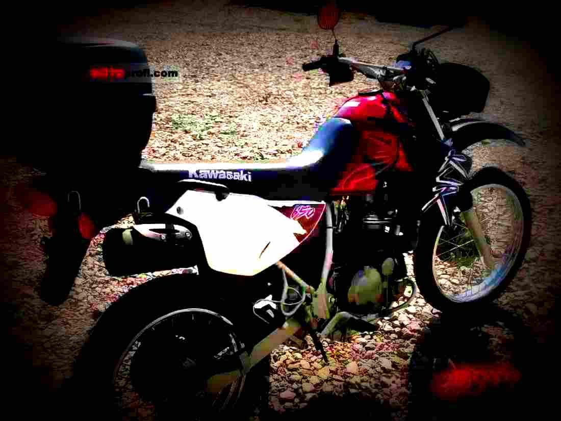 Kawasaki KLR 650 1998 6 motorbike A4 Photo Print