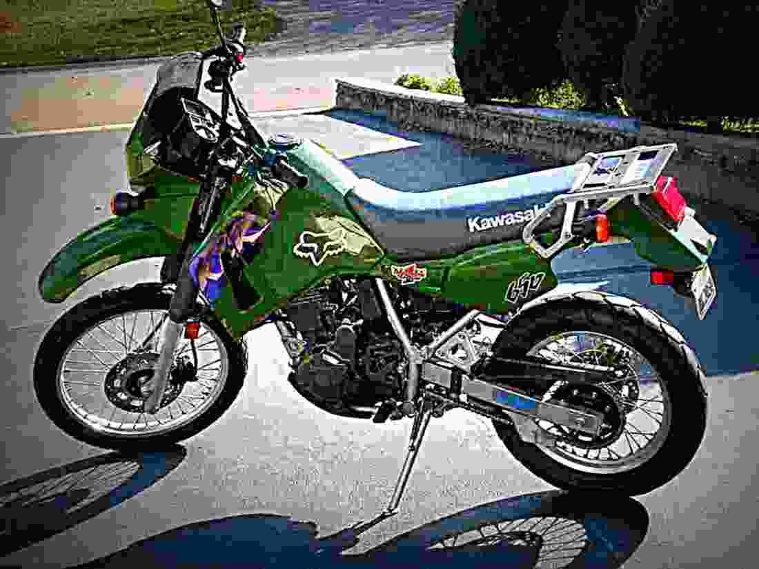 Kawasaki KLR 650 2000 1 motorbike A4 Photo Print