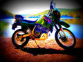 Kawasaki KLR 650 2000 4 motorbike A4 Photo Print