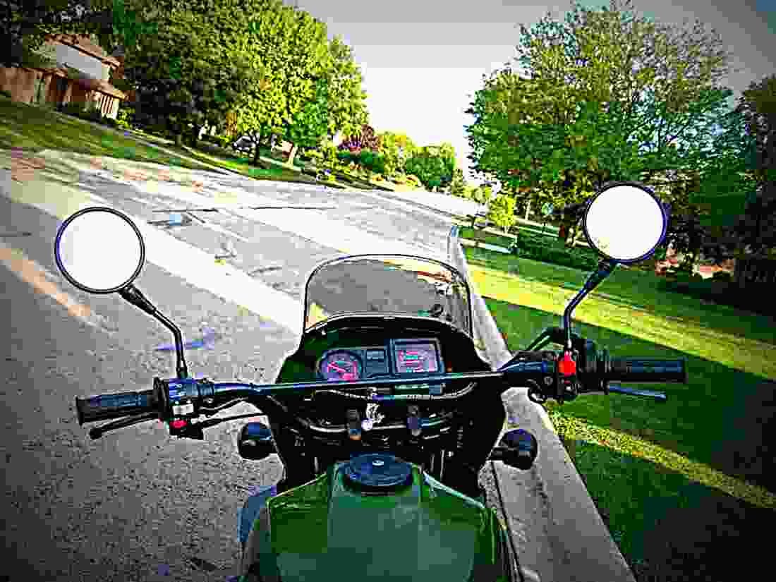 Kawasaki KLR 650 2000 6 motorbike A4 Photo Print