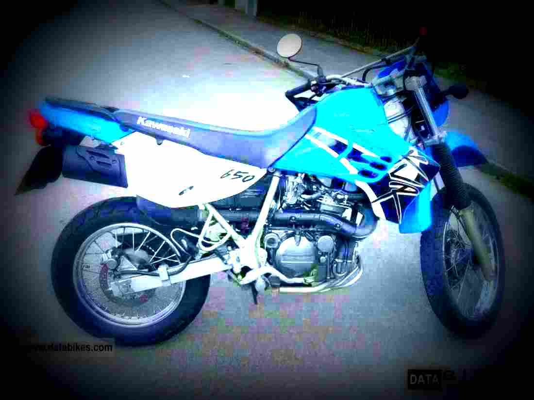 Kawasaki KLR 650 2001 1 motorbike A4 Photo Print