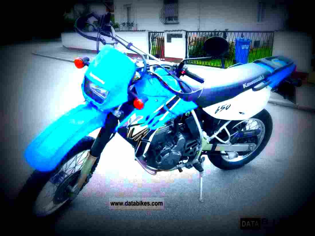 Kawasaki KLR 650 2001 4 motorbike A4 Photo Print