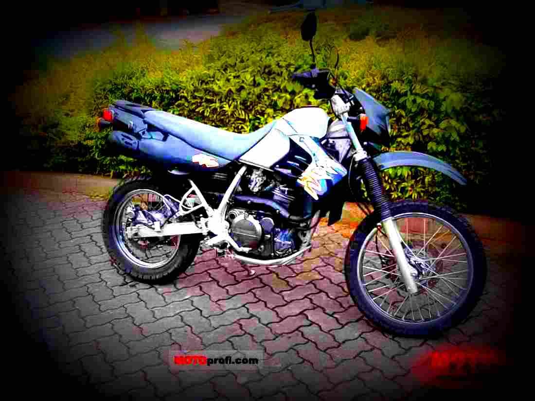 Kawasaki KLR 650 2002 4 motorbike A4 Photo Print