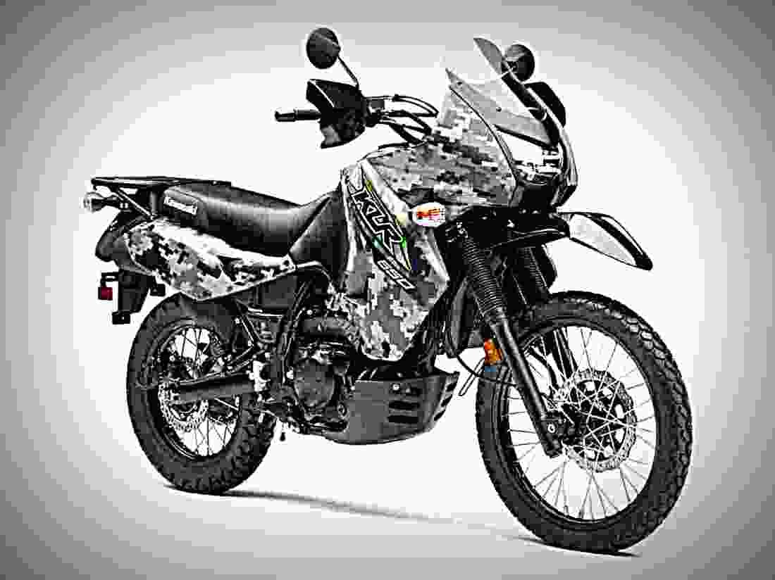 Kawasaki KLR 650 Camo 2017 4 motorbike A4 Photo Print