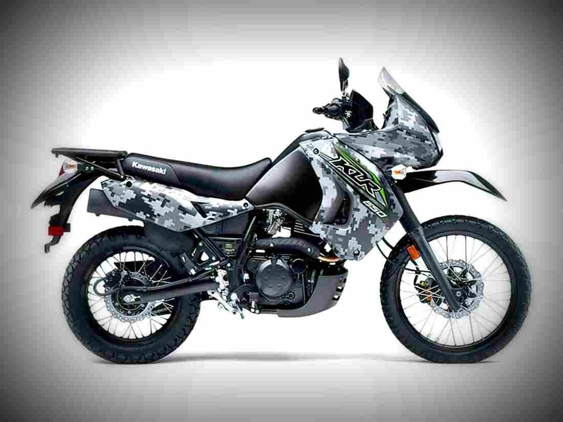 Kawasaki KLR 650 Camo 2018 4 motorbike A4 Photo Print