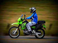 Kawasaki KLR 650 (reduced effect) 1987 5 motorbike A4 Photo Print