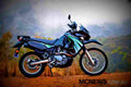 Kawasaki KLR 650 (reduced effect) 1987 6 motorbike A4 Photo Print