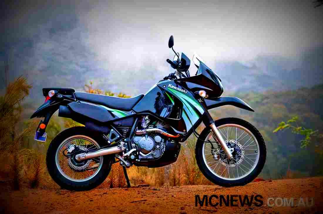 Kawasaki KLR 650 (reduced effect) 1987 6 motorbike A4 Photo Print