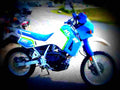 Kawasaki KLR 650 (reduced effect) 1988 1 motorbike A4 Photo Print