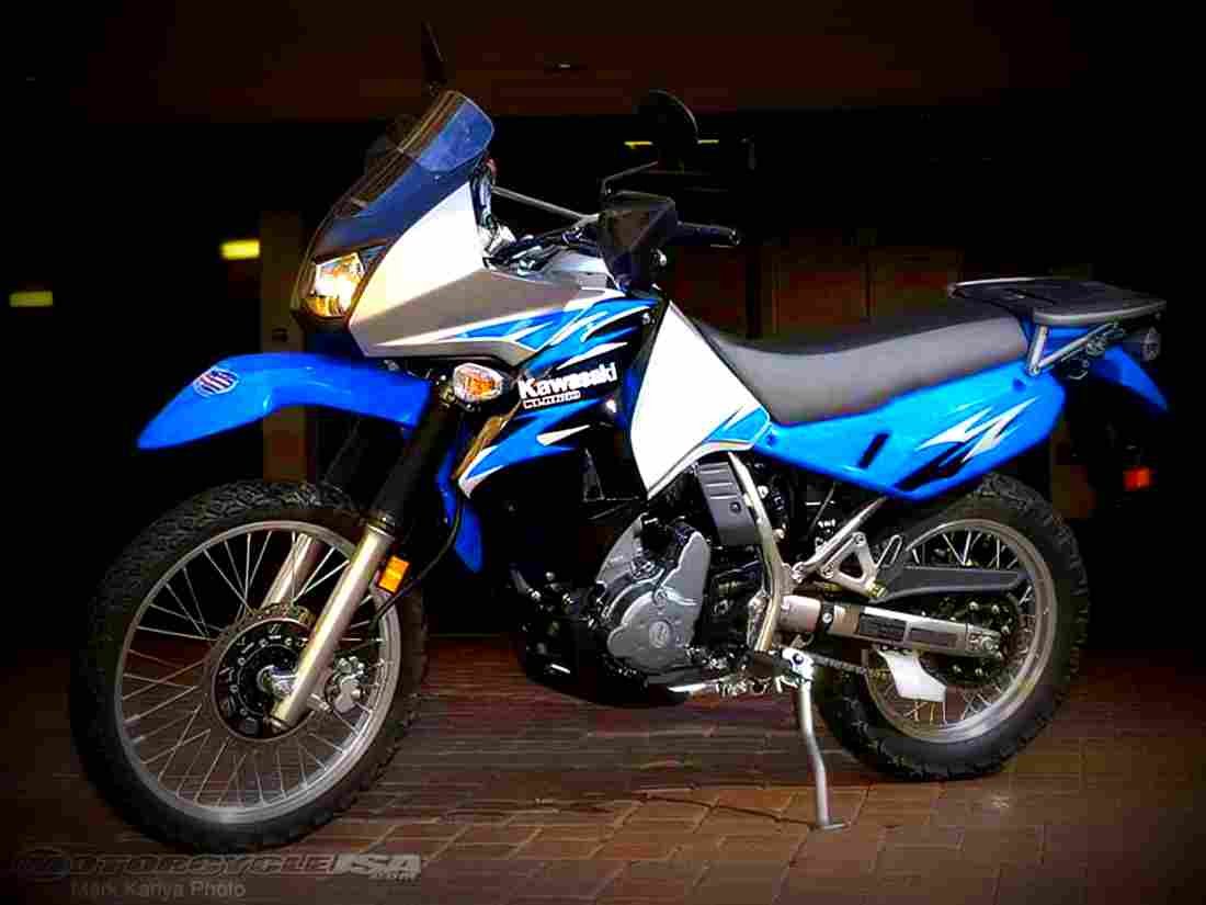 Kawasaki KLR 650 (reduced effect) 1988 2 motorbike A4 Photo Print