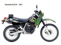Kawasaki KLR250 2003 motorbike A4 Photo Print