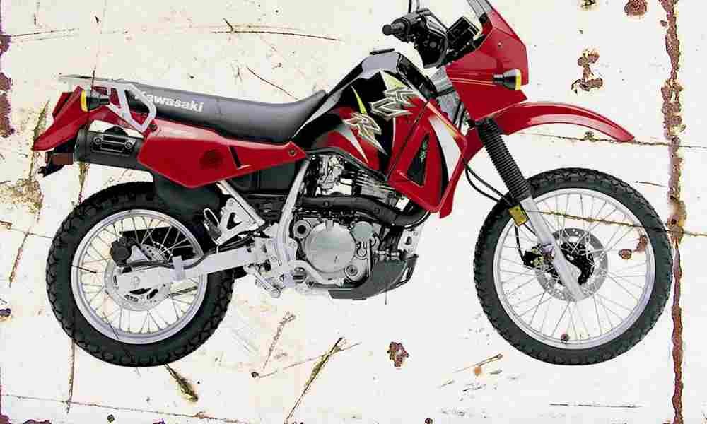 Kawasaki KLR650 2004 Aged Vintage A4 Photo Print