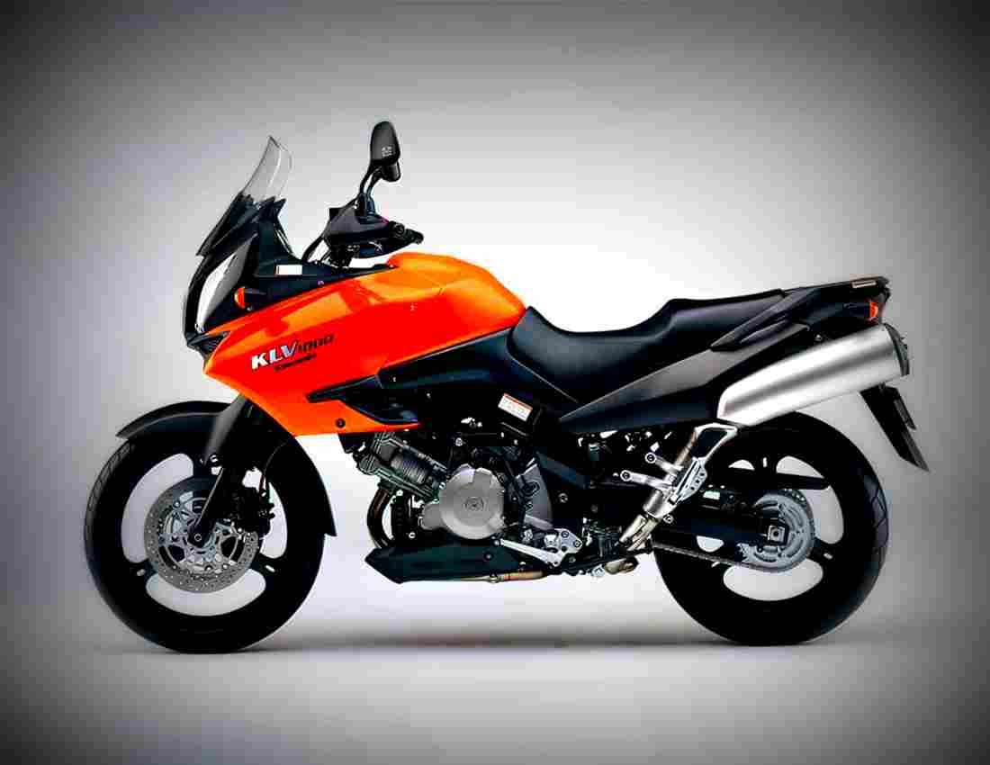 Kawasaki KLV 1000 2004 6 motorbike A4 Photo Print