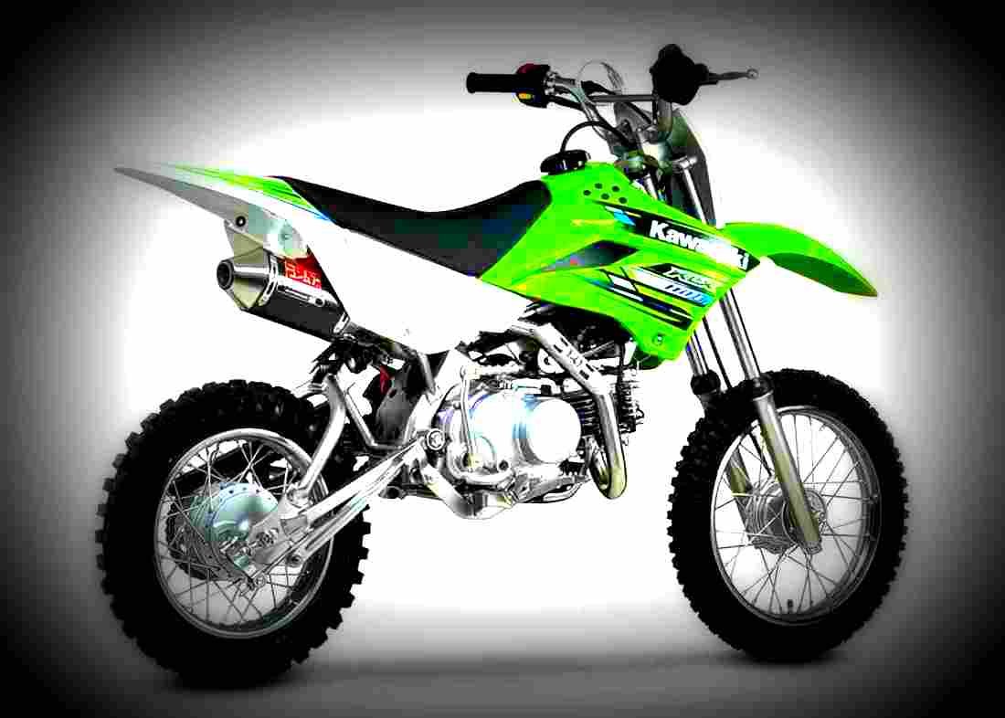 Kawasaki KLX 110 2009 2 motorbike A4 Photo Print