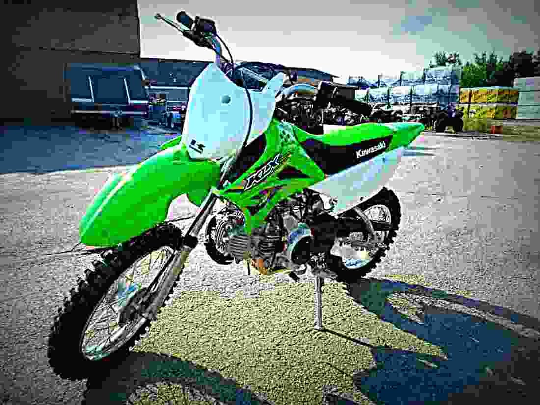 Kawasaki KLX 110 2017 4 motorbike A4 Photo Print