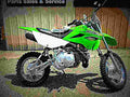 Kawasaki KLX 110L 2018 1 motorbike A4 Photo Print