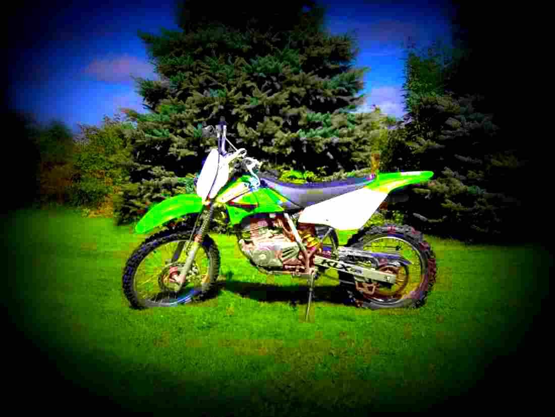 Kawasaki KLX 125 KLX 125 5 motorbike A4 Photo Print