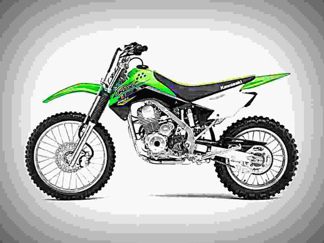 Kawasaki KLX 140 2017 3 motorbike A4 Photo Print