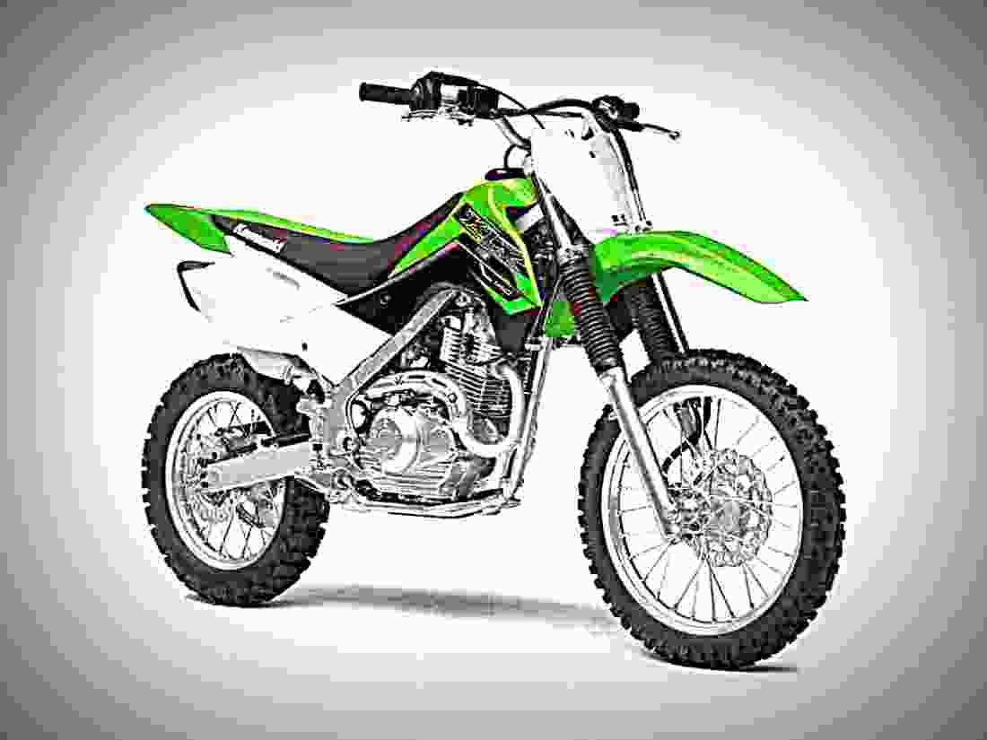 Kawasaki KLX 140 2019 1 motorbike A4 Photo Print